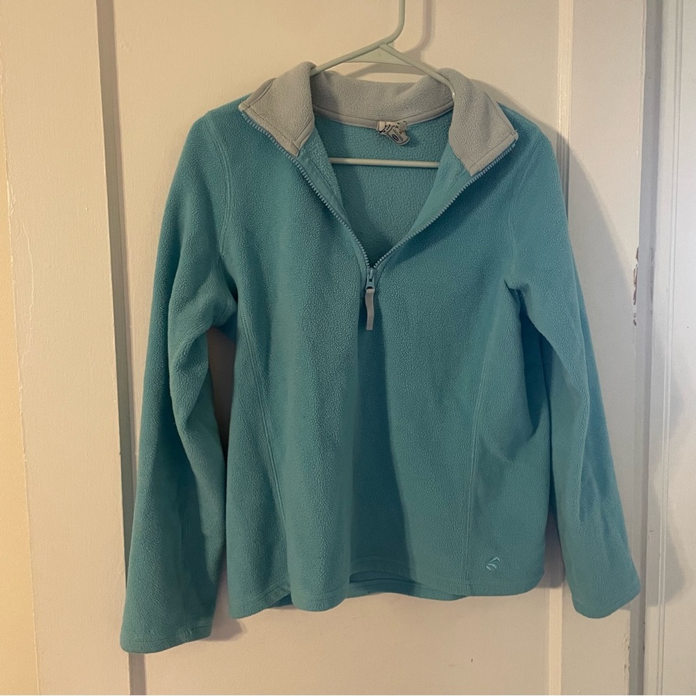 Old Navy Light Blue Quarter-Zip Fleece Pullover